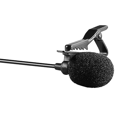 Boya BYM1 Omnidirectional Lavalier Condenser Microphone with 20ft Audio Cable (Black) | B076B8G5D8