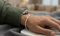 925 Silver Helix Twist Link Bracelet