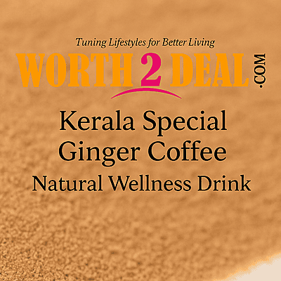 Worth2Deal brand trust banner for Kerala ginger coffee