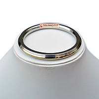 8mm Stainless Steel Bold Brass Ring Punjabi Kada