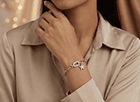 925 Silver Celestial Star & Link Bracelet