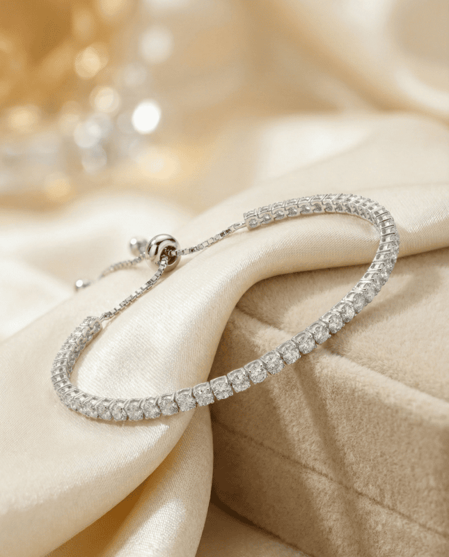925 Silver Serenity Tennis Ladies Bracelet
