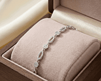 925 Silver Luminescent Orb & Link Ladies Bracelet