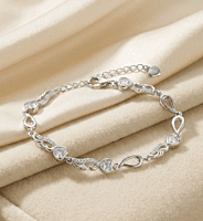 925 Silver Angelic Heart Ladies Bracelet