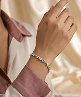 925 Silver Angelic Heart Ladies Bracelet