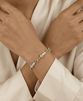 925 Silver Rose Hearts Affinity Ladies Bracelet