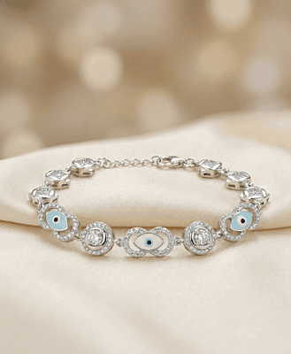 925 Silver Azure Guardian Infinity Ladies Bracelet