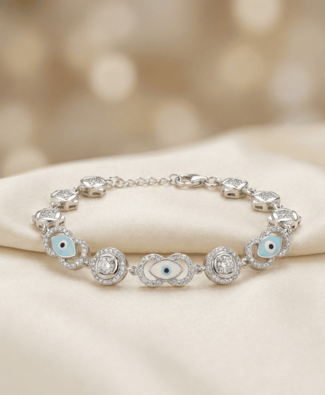 925 Silver Azure Guardian Infinity Ladies Bracelet