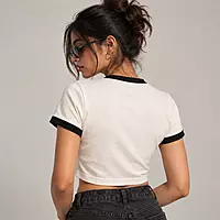 What the CRAB Embroidered Crop Top for Women