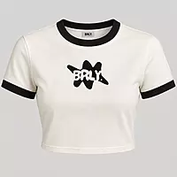 Splash BRLY. Embroidered Crop Top for Women