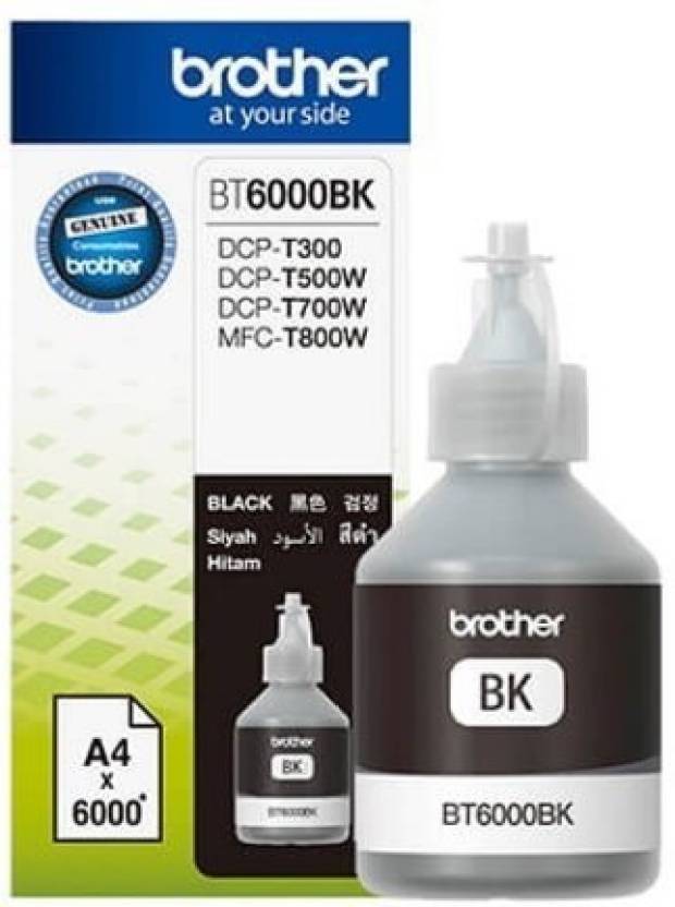 Brother Ink BT6000 Black Colour For T300, T500 Printers