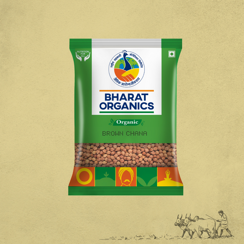 Organic Unpolished Brown (Kala) Chana