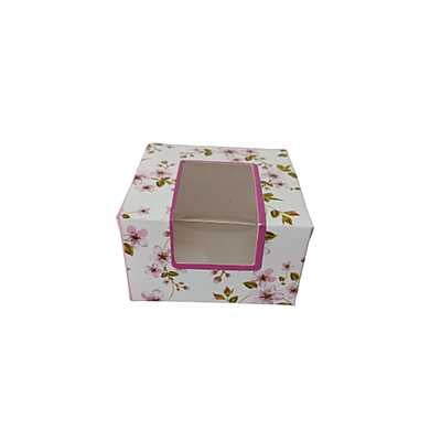 Qson Brownie Box For 1 - Size 3x3x2 inch