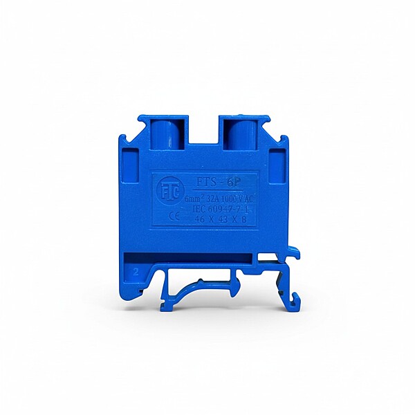 6 mm² Blue Polyamide Terminal Block (32 Amp)|FTS-6P