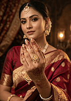 18 kt butterfly floral ring