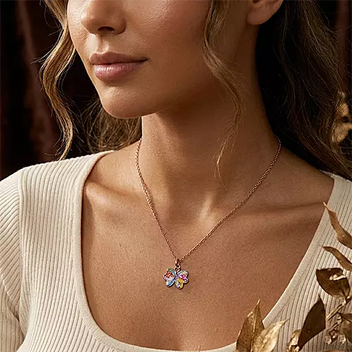 Colorful Butterfly Necklace