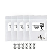 U Ortho Bondable Lingual Buttons Round (10/Pack)