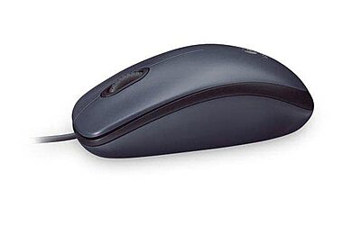 Logitech M90 / 1000 DPI Optical Tracking, Ambidextrous Wired Optical Mouse  (USB, Black)