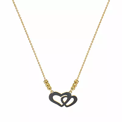 Amora Interlocking Hearts Pendant Necklace