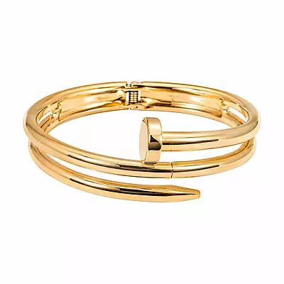 Aurelia Sculpted Nail Wrap Gold-Tone Bracelet