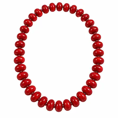 Rouvelle Ruby Red Beaded Statement Necklace