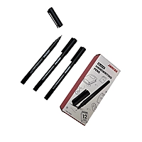 Pack of 12 Black Handwriting Pens by Janrax
