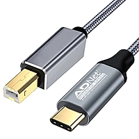 Type C to USB B Printer Cable 1.8mtr High Speed Printer Cable for Printers Scanners and Other Divices
