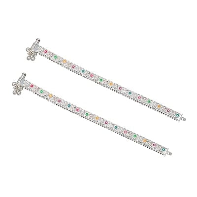 Silver Anklet/Kolusu for girls