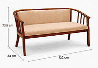 Camroon Two Seater Restaurant Bench