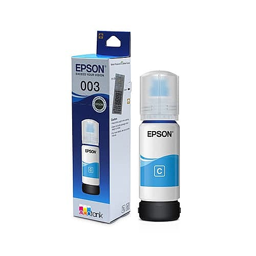 Epson C13T00V298 Cyan Ink Bottle – T00V2 / T00V3 | Dye-Based | EcoTank L3110 / L3150