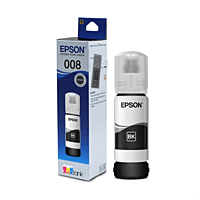 Epson 008 Black Ink Bottle 127ml – Original Inkjet Refill for L15150/L6460/L6580 Series