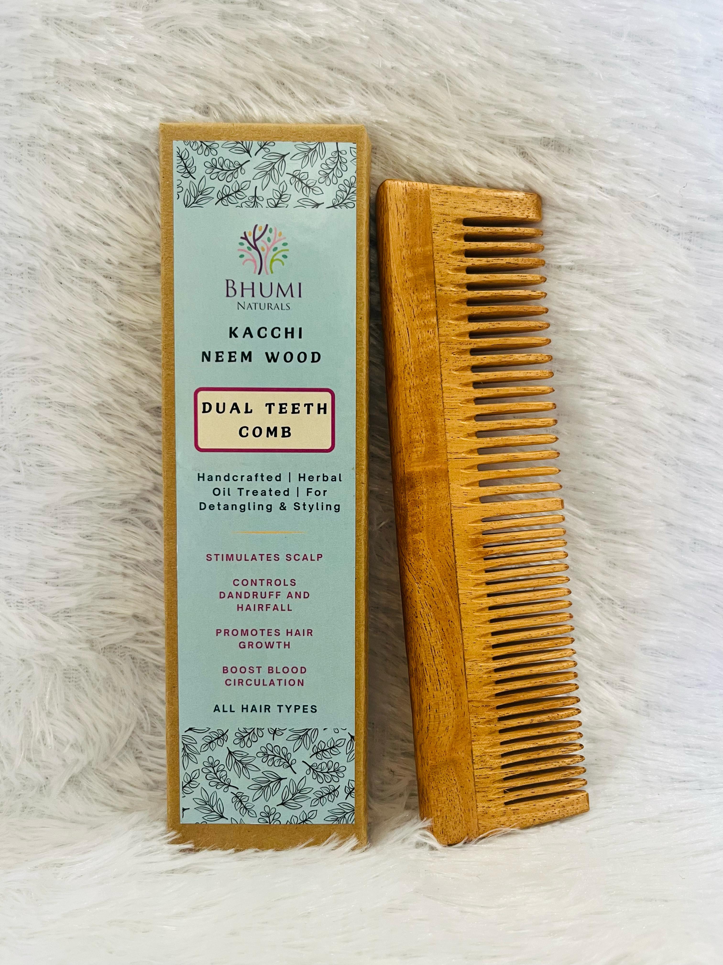 Neem - Dual Teeth Comb - Pack of 1 Neem - Dual Teeth Comb - Pack of 1