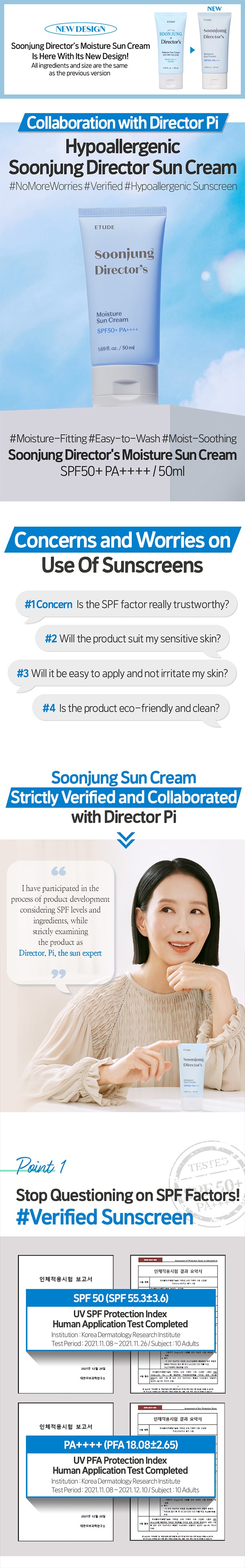 ETUDE Soonjung Director's Moisture Sun Cream