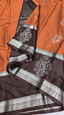 Rust Orange Bentex Silver Border