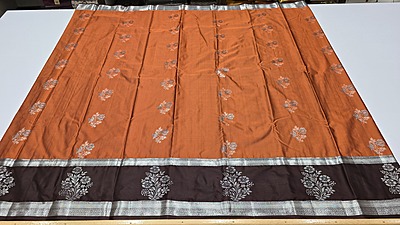 Rust Orange Bentex Silver Border