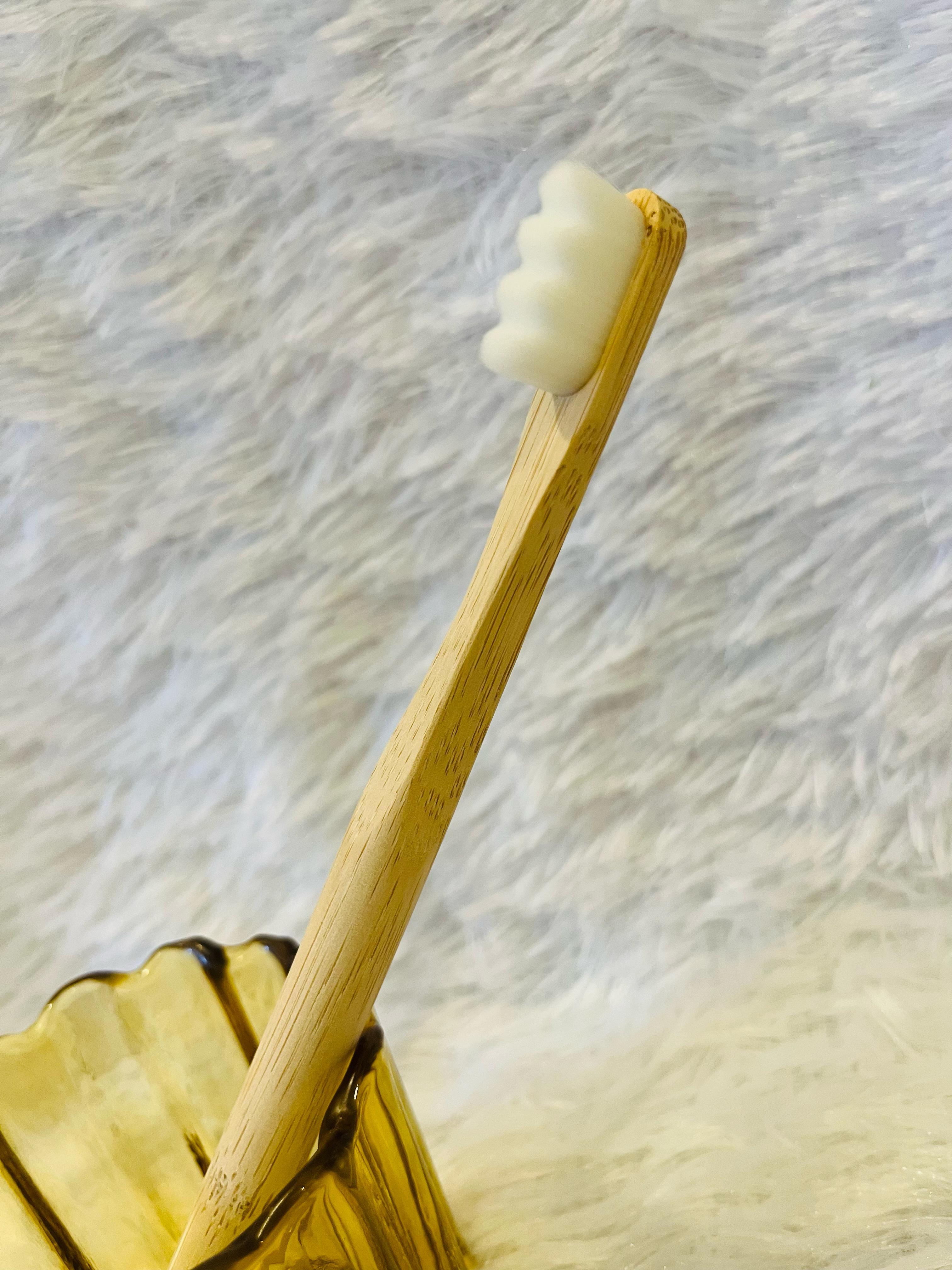 Adult Bamboo Tooth Brush - Zigzag Nano Charcoal Bristles - Pack of 1