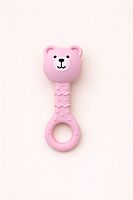 Tiny Bear - Silicone Teether and Rattle - Pack of 1