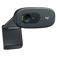 Logitech C270 HD Webcam – 720p Video Built-in Mic USB-A Plug & Play
