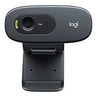 Logitech C270 HD Webcam – 720p Video Built-in Mic USB-A Plug & Play