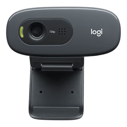Logitech C270 HD Webcam – 720p Video Built-in Mic USB-A Plug & Play