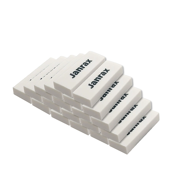 Pack of 20 PVC Rectangular Erasers