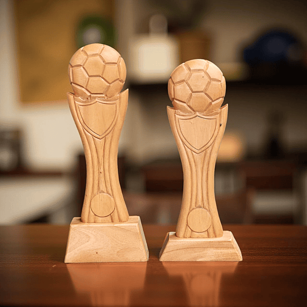 DSN-172L HAND CARVED FOOTBALL 48.5CM