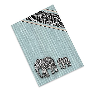 BLUE ELE HARDBOUND NOTEBOOK