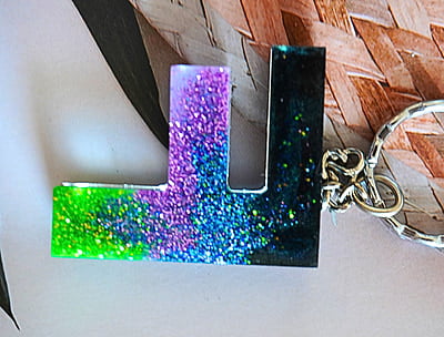 'F' AURORA BOREGALIS KEYCHAIN(LKB00060) 'F' AURORA BOREGALIS KEYCHAIN(LKB00060)