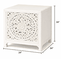 Heritage Carving Bedside Table