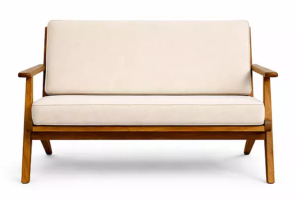 Winton Solidwood Upholstered Two Seater Bench