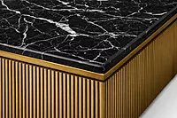 Merlin Gold Marble Top Coffee Table