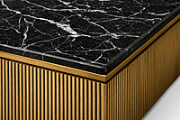 Merlin Gold Marble Top Coffee Table