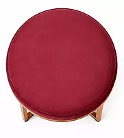 Inez Metal Accent Pouff