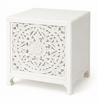 Heritage Carving Bedside Table
